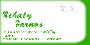 mihaly harnos business card